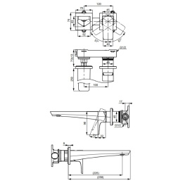 Фото Смеситель Toto GE TLG07308R для раковины, хром