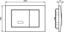 Фото Клавиша смыва Ideal Standard Prosys Septa Pro (R0131AA) хром