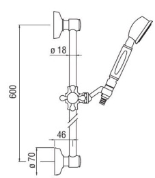 Душевой гарнитур Nobili (AD140/48BR)