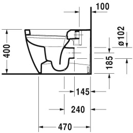 Унитаз Duravit ME by Starck 2169090000, белый