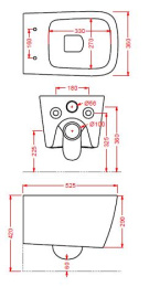 Подвесной унитаз ArtCeram A16 (ASV001 05 00) белый матовый