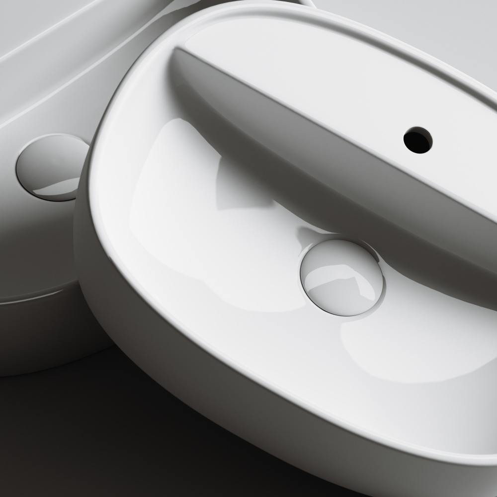 Накладная раковина Ceramicanova Element CN6036 Овал 50 см