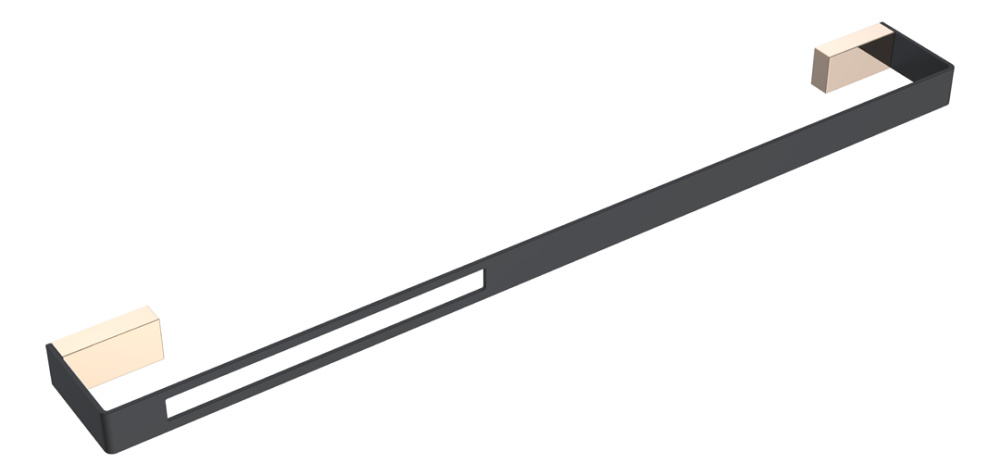 Фото Полотенцедержатель Boheme Q (10942-G-B) черный, золото