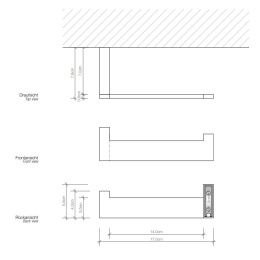 Держатель туалетной бумаги Decor Walther Brick (0590500) хром