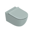 Унитаз подвесной Catalano SFERA 0511750 55x35, безободковый, Tornado, Cataglaze+, Acqua satinato