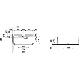 Акриловая ванна 160x81.5 Laufen (2.2034.7.000.036.1)