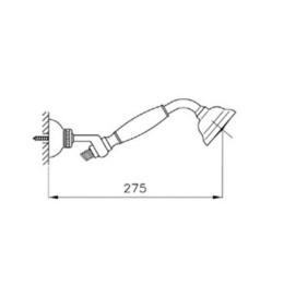 Душевая лейка Nicolazzi Doccia Classica C7104MDB золото