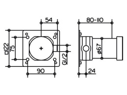 Фото Встраиваемая функциональная часть Keuco Ixmo 59541 000170