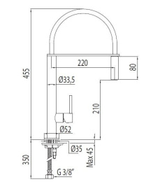 Фото Tres Max 130487 Смеситель для мойки