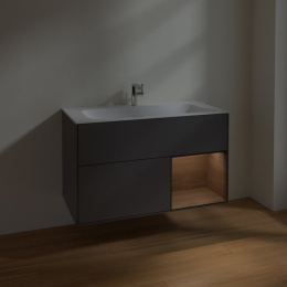 Villeroy Boch Finion F040GNGK Тумба под раковину 996х498 мм (walnut veneer/anthracite matt)