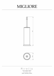 Фото Ершик Migliore Mirella 17237 металл, хром
