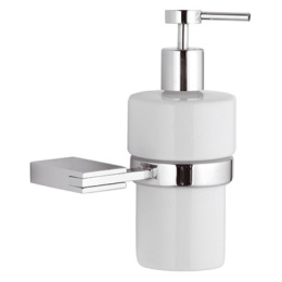 Фото Remer Flat FT13CR Дозатор для жидкого мыла подвесной (белый | хром)