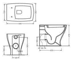 Биде напольное ArtCeram Jazz (JZB002 01 00) белый