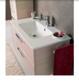 Фото Pelipal Sonic SI-MMWT 250-1228 Умывальник из минерального мрамора,1228х500х20,с 1 отверстием