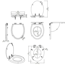 Фото Сиденье для унитаза Devon&Devon Westminster 2IBSEBIAW, светлое золото