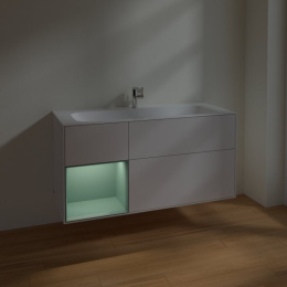 Villeroy Boch Finion F060GMGF Тумба под раковину 1196х498 мм (olive matt/glossy white)