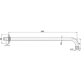 Верхний душ Rav Slezak SK0057BC Хром Белый