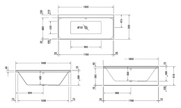 Фото Акриловая ванна 180x80 Duravit (700377000000000), прямоугольная