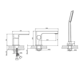 Смеситель для ванны Haiba HB80615