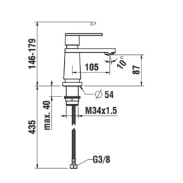 Смеситель для раковины Laufen New Classic HF900502100000