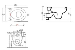 Подвесной унитаз Galassia  (4007+18090)