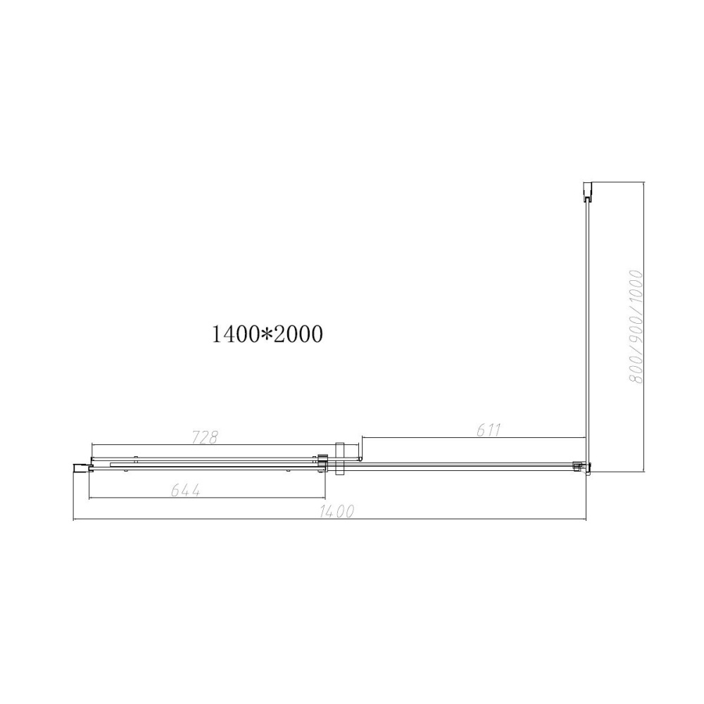 Душевой уголок Vincea Dice (VSR-4D1014CL) хром