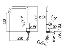 Nobili Cuci CU92813CR Смеситель для кухни