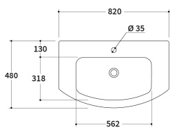 Фото Раковина на тумбу BERLONI BAGNO WAY ROUND LAVMOOINCXR002 101