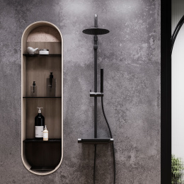 Душевая система со смесителем Damixa Scandinavian Pure (936780300) черный