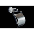 Держатель туалетной бумаги Boheme Murano Cristal (10901-CRST-CH) с крышкой, хром