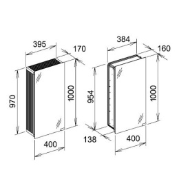 Модуль Keuco Royal Modular 25014000202, алюминий