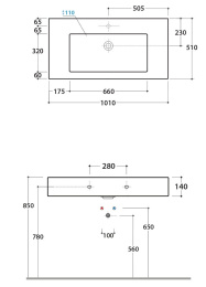 Фото Раковина накладная Globo Incantho (IN101.1VI) серый