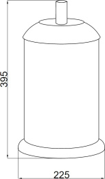 Фото Ведро Boheme Murano (10907-R-CR) рубиновый