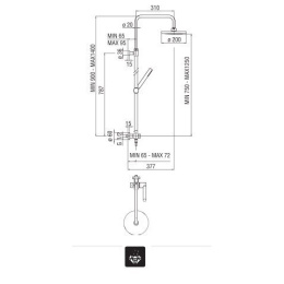 Душевая система Nobili Revolving Shower (WE00141/40CR)