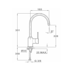 Фото Teka Ares 239150210 Смеситель для мойки