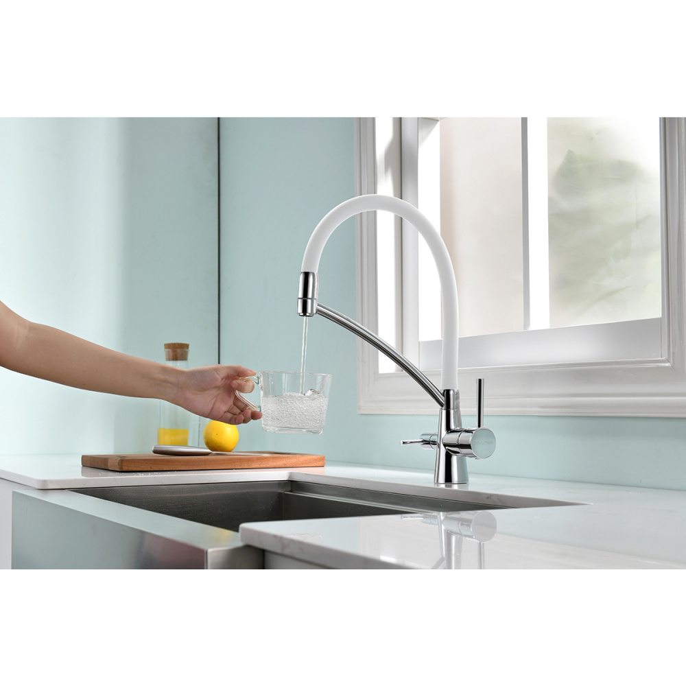 Смеситель для кухни Paulmark Siegen (Si213111-CrW) хром