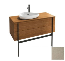 Тумба под раковину Jacob Delafon Nouvelle Vague 120 см, EB3042-NR2, цвет - коричневая кожа