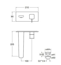 Cristina KING KG27851 Смеситель для раковины