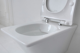 Фото Сиденье для унитаза JACOB DELAFON GRANDS BOULEVARDS E23433-00-WMT (микролифт, термодюр, белый), шт