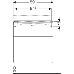 Geberit iCon 841361000 Тумба для раковины, с ящиками выдвижными