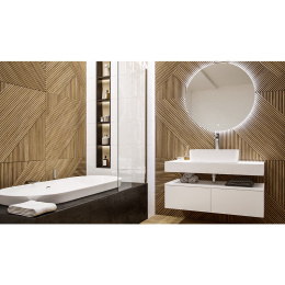Velvex UNIQUE UNIT tpUNI.50.H27.Y-211 Тумба подвесная выс. 27, выдв. ящик, белый матовый