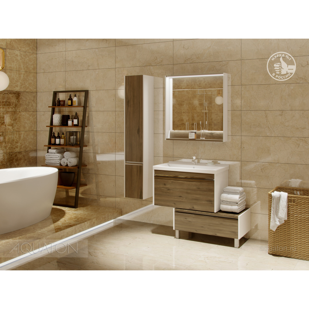 Комод Aquaton Капри 80 таксония темная 1A231103KPDB0