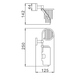 Держатель туалетной бумаги Haiba Серия 86 (HB8603-1) хром