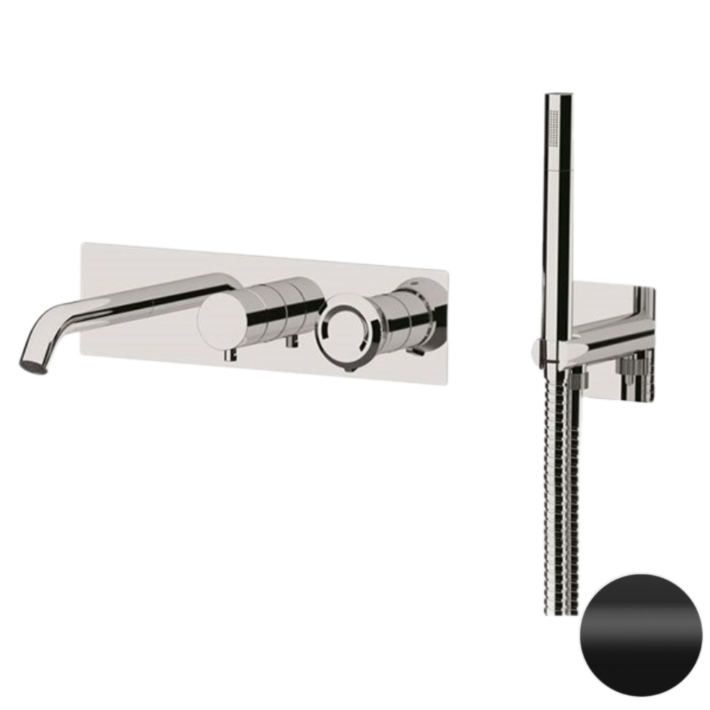 Фото Смеситель для ванны Remer Element ET53D2WBNO, черный матовый