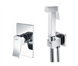 Фото Комплект для биде скрытого монтажа WasserKRAFT A106157 шланг 120 см, хром