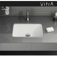 VITRA S20 5474B003-0618 - Врезная раковина 43*30 см, монтаж снизу столешницы (белая глянцевая)