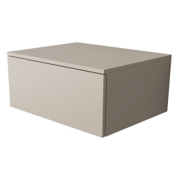 Velvex UNIQUE UNIT tpUNI.60.H27.Y-215 Тумба подвесная выс. 27, выдв. ящик, бежевый шёлк