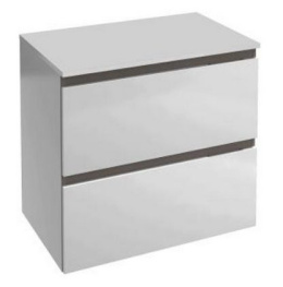 Модуль подвесной Jacob Delafon Soprano 70 см, EB1339-N08-N18, цвет - белый глянец/матовый базальт