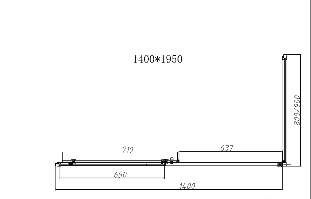 Душевой уголок Vincea Slim-N (VSR-4SN9014CLB) черный