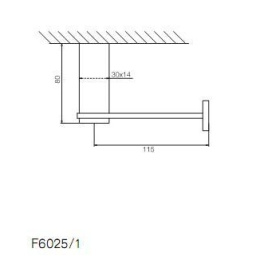 Держатель туалетной бумаги Fima Carlo Frattini Quadra (F6025/1CR) хром